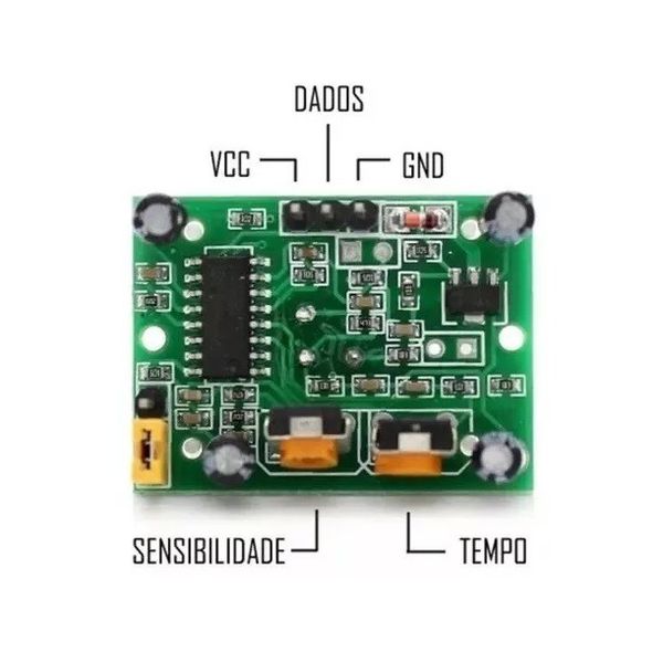 Modulo Sensor De Presença Hc-sr501 Pir Arduino E Raspberry