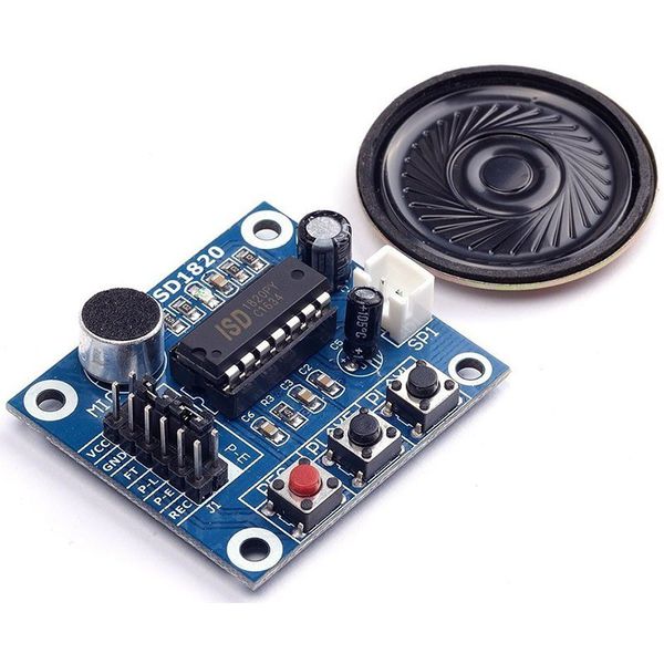 Modulo Gravador De Voz E Player Isd1820 C/ falante- Arduino