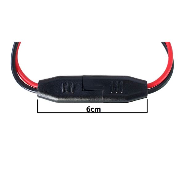 Conector/Chicote 2 vias Polarizado 1mm - Encaixe duplo reforçado