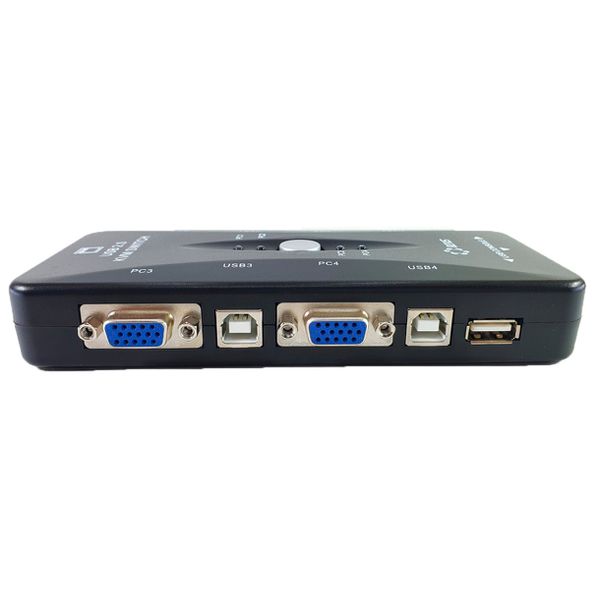 Chaveador/Switch KVM - 4 portas VGA/USB