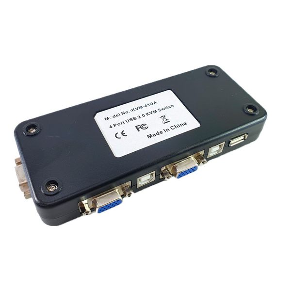 Chaveador/Switch KVM - 4 portas VGA/USB