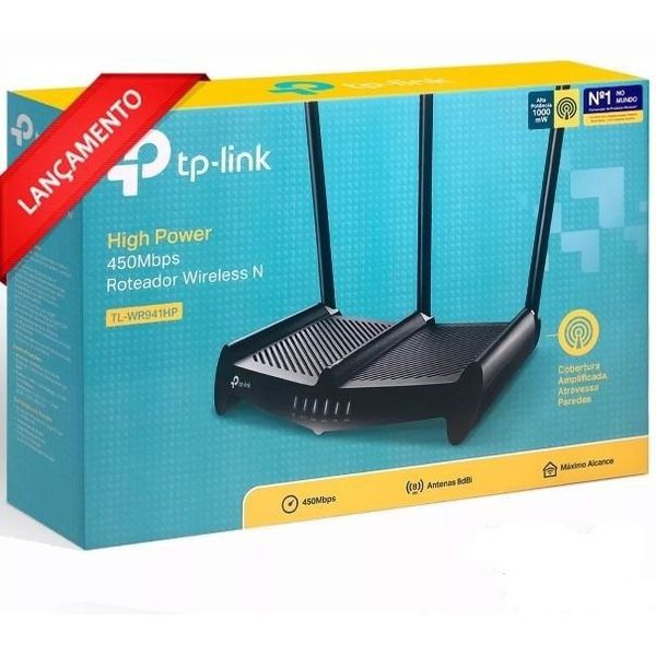 Roteador Wi-Fi TP-LINK 3 antenas WR941HP