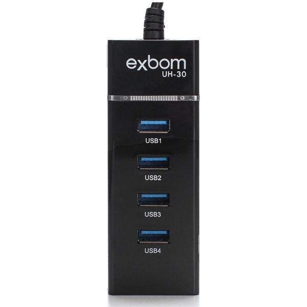 HUB USB 4 Portas 3.0 5Gbps - UH30 Exbom