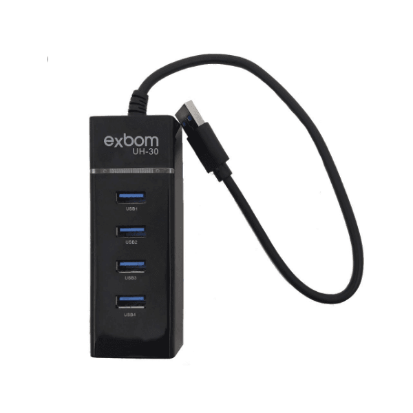 HUB USB 4 Portas 3.0 5Gbps - UH30 Exbom
