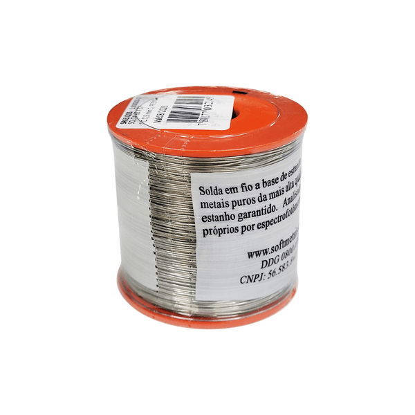 Solda em fio Soft 0.5mm - Carretel com 500g.