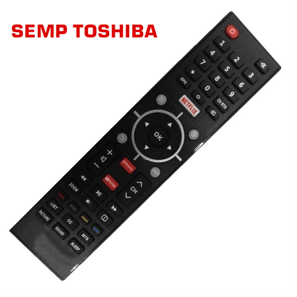 Controle Remoto TV LCD/LED Semp Toshiba C/Netflix, Youtube e GloboPlay - Confira os modelos!