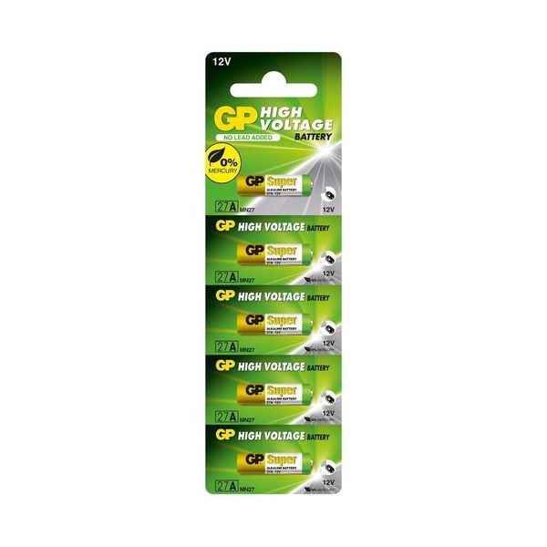 Bateria 12volts 23a Alcalina GP - Cartela c/ 5un.