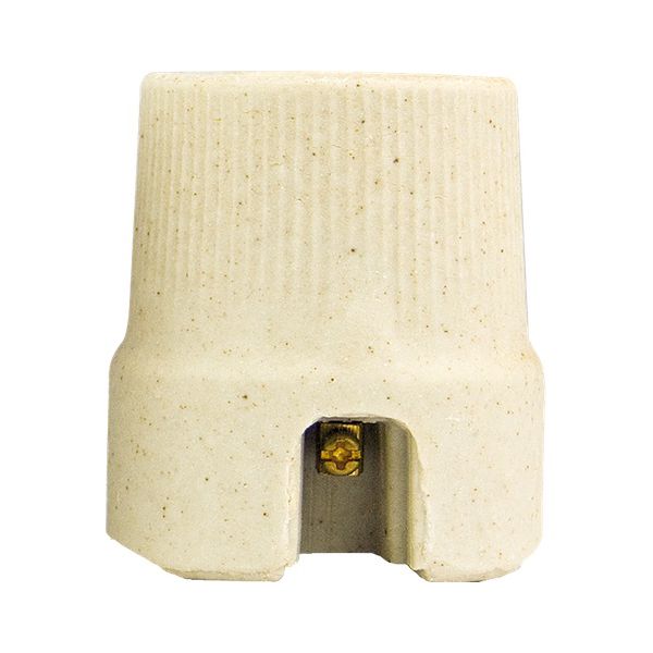 PORTA LAMPADA E-27 BASE LARGA PORCELANA