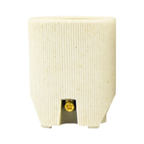 PORTA LAMPADA E-27 BASE FINA PORCELANA