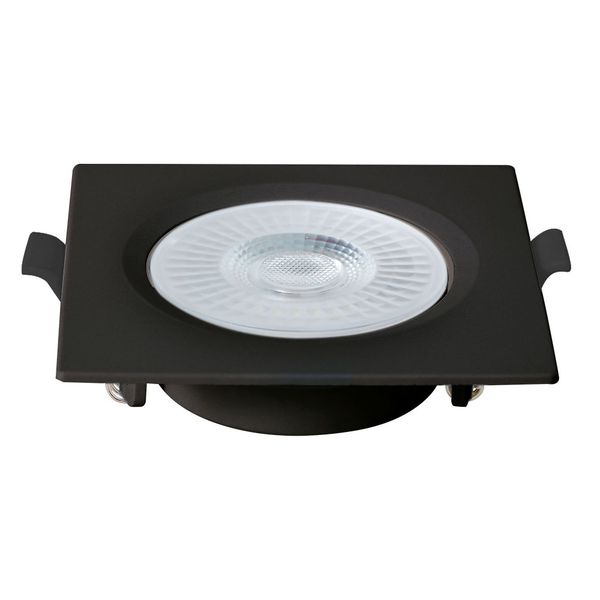 Spot Led de Embutir Quadrado 6w - Preto