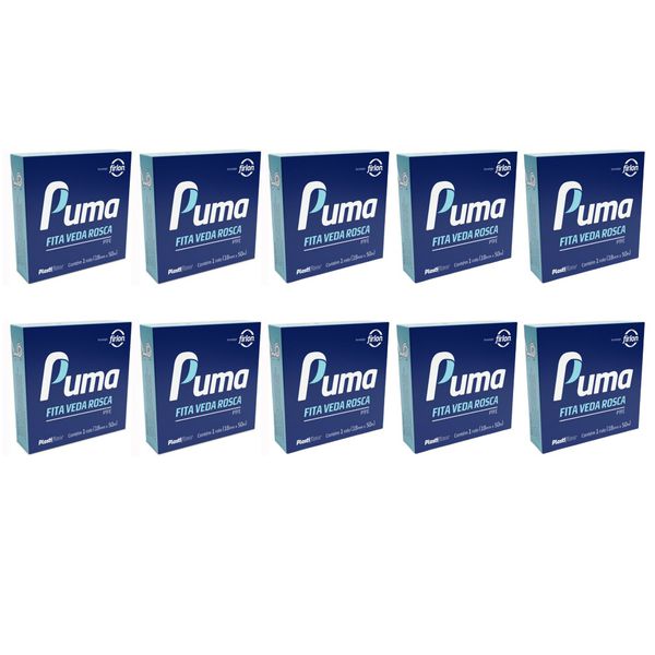 KIT 10 FITAS VEDA ROSCA PUMA 18MM X 10M