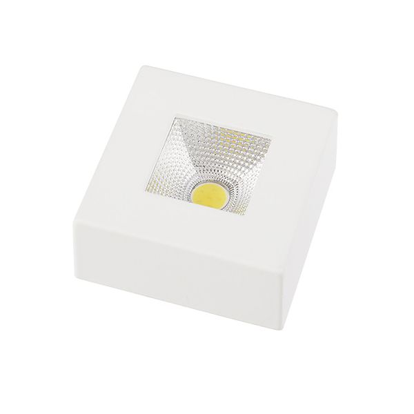 SPOT LED SOBREPOR QUADRADO 5W 3000K BRANCO