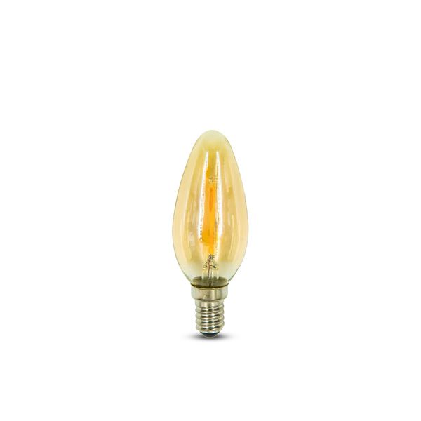 Lâmpada Filamento LED Retrô Vela C35 E14 4W 2200K