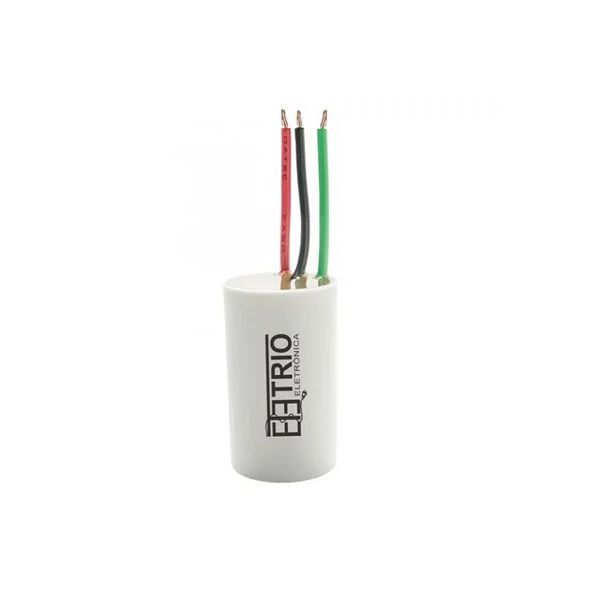 CAPACITOR 3 FIOS 3 + 7UF X 250 VAC