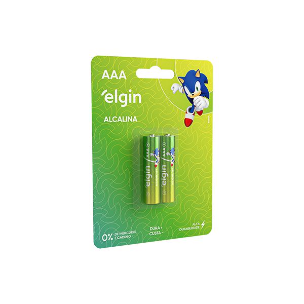 Pilha Alcalina AAA Elgin 