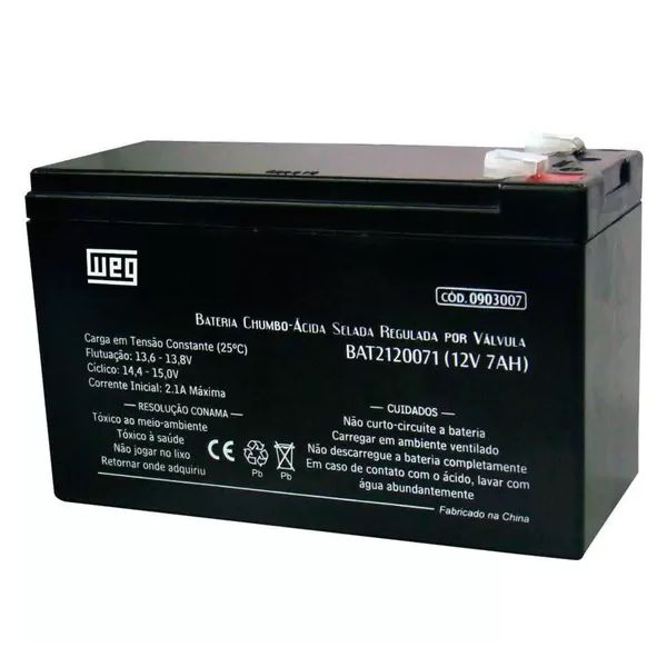 BATERIA SELADA ALARME/NOBREAK 12V/7AH