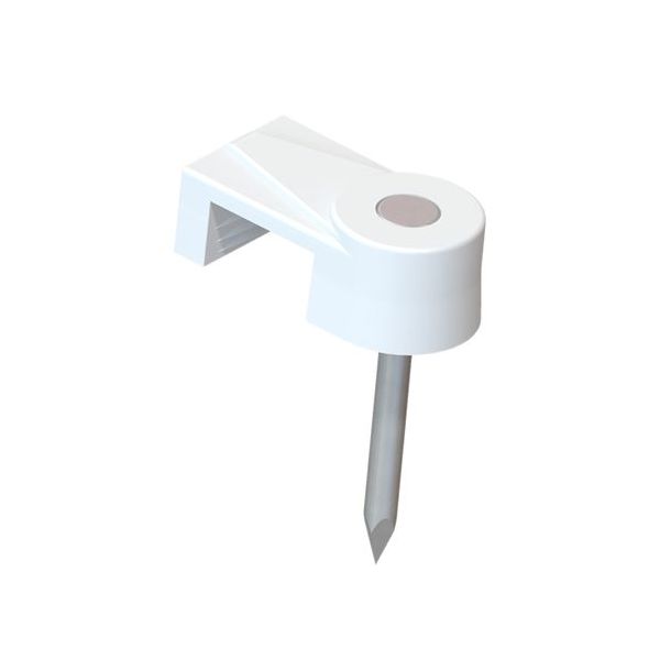 FIXA FIO 10/12 PARALELO 4MM 1 PREGO BRANCO (C/ 15 PEÇAS)