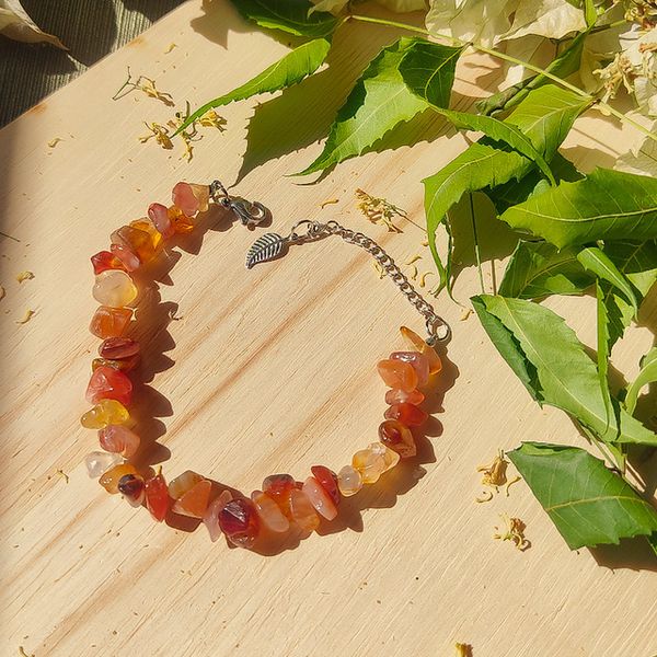 Pulseira Ágata de Fogo - Criatividade e Vitalidade