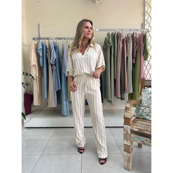 Conjunto Listra - Bege