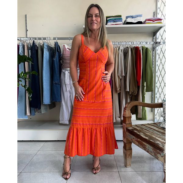 Vestido La Blue - Laranja