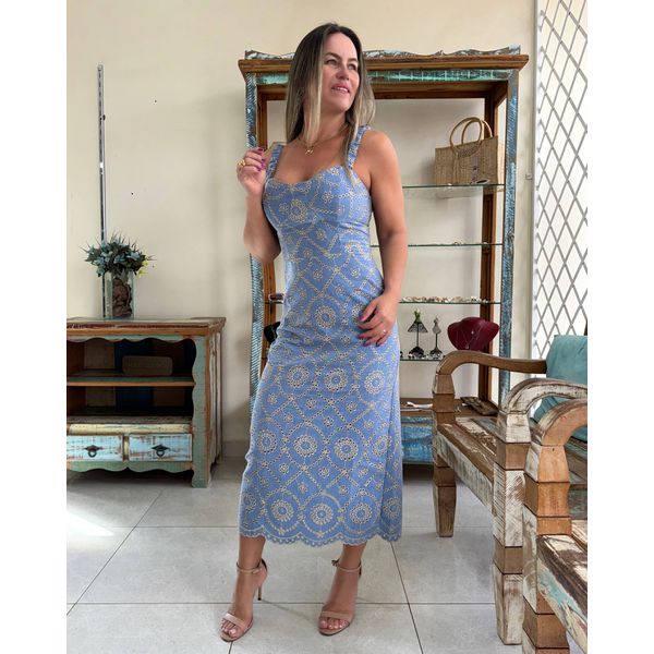 Vestido Marcela - Azul