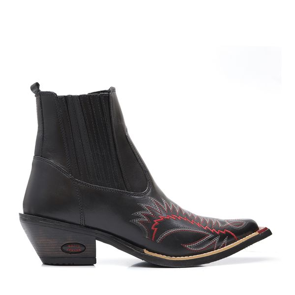 Bota Country Couro Masculino Iredell Preta