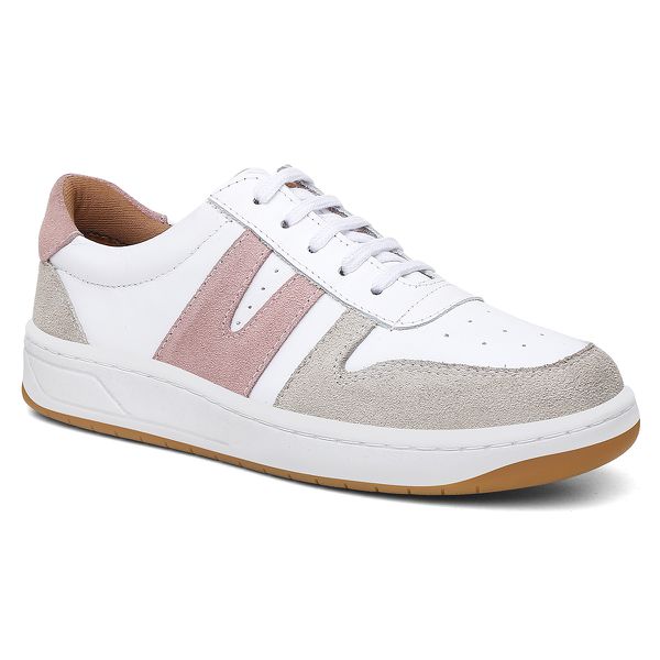 Couro Legítimo TÃªnis Couro Branco Feminino Tênis Feminino Em