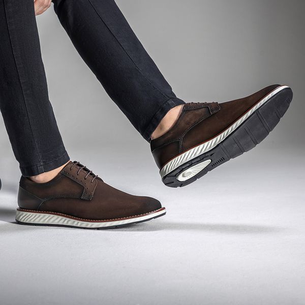 Sapatênis em Couro Legítimo ELT Café 42001 Café ELITEDOSPES