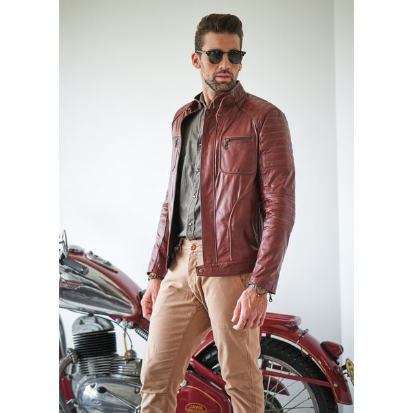 Jaqueta de Couro Masculina Pinh o Anthony Elite Couro Store