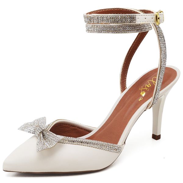 Scarpin off white salto medio sales