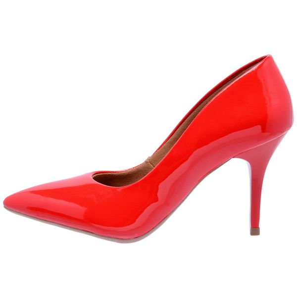 Salto deals vermelho verniz