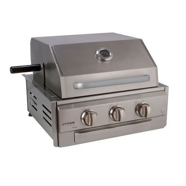 Assador Grill á Gás 2 + 1 Queimadores - Com Tampa Linha Prime Home Pro 3 - Titan
