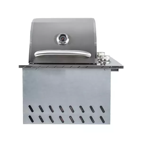 Churrasqueira a Gás Dallas 700 2 Queimadores Completa com Tampa AISI 304 - Selmetal