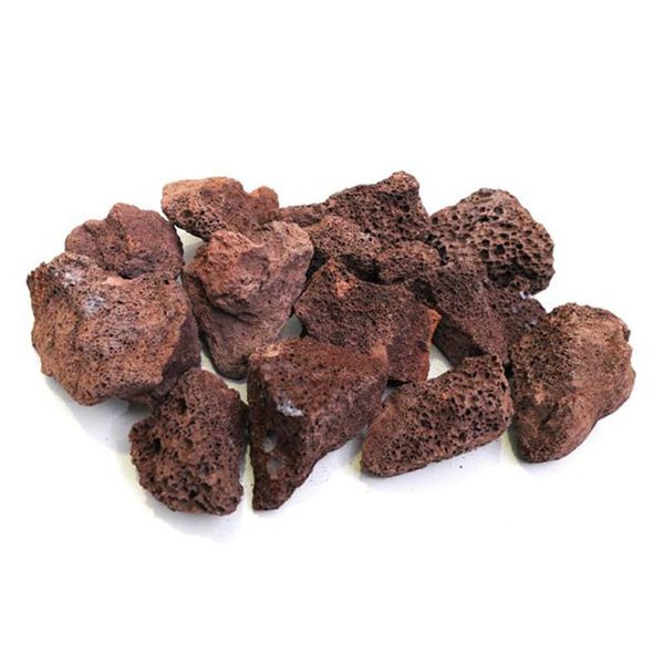 Pedra Vulcânica Marrom Para Lareira Ou Churrasqueira Pacote 3kg