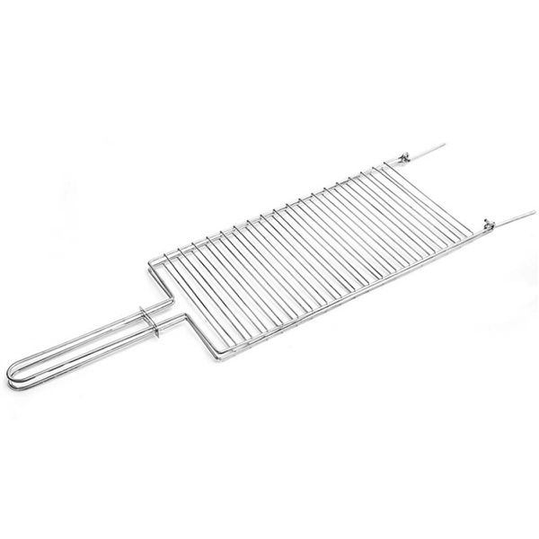 Grelha Dupla Reta Inox 24x47cm - Jotas Grill