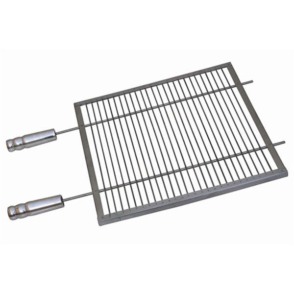 Grelha Inox 304 Aramada 55x45 com Cabo de Alumínio - Jotas Grill