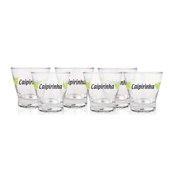 Jogo de 6 Copos para Caipirinha Limão - H. Martin