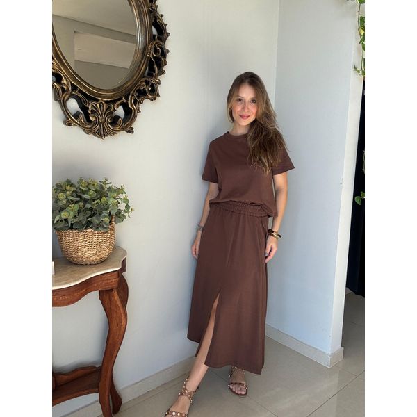 Conjunto Helen Marrom