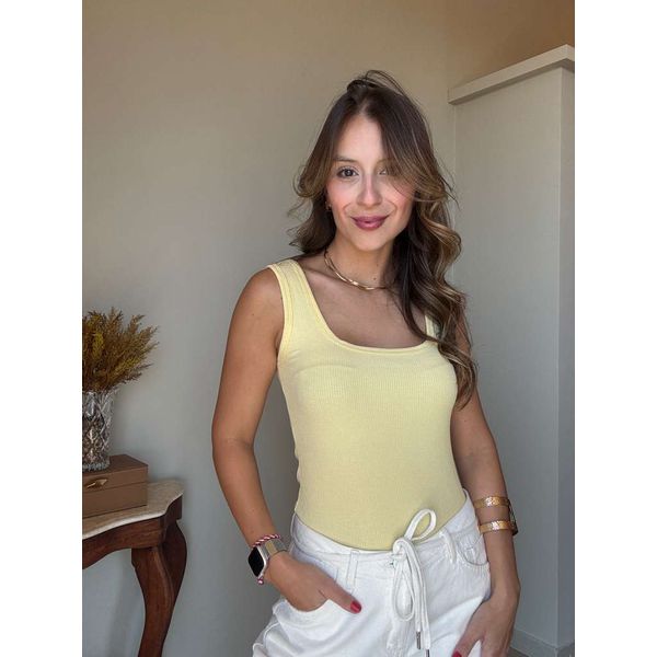 Regata Canelada Gi Amarelo