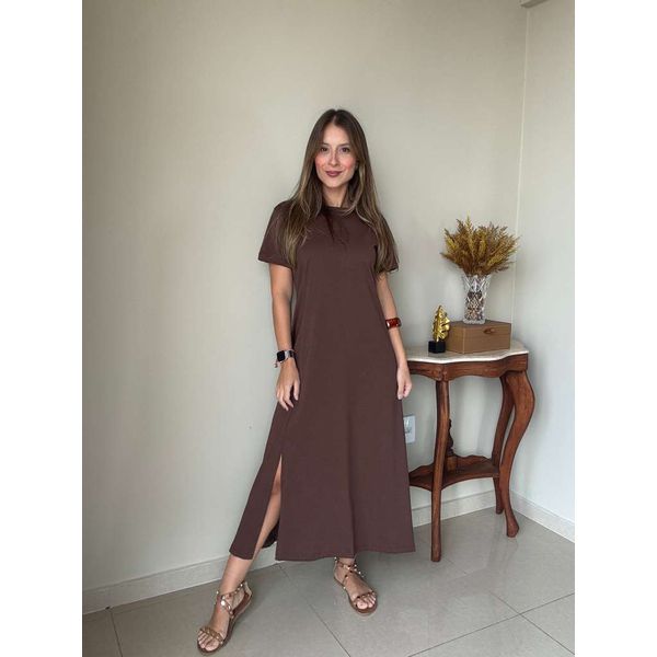 Vestido Claudia Marrom