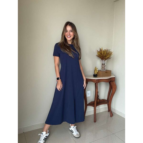 Vestido Claudia Azul Marinho