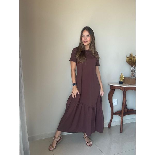 Vestido Gabi Marrom