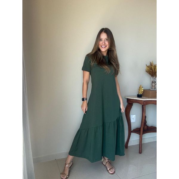 Vestido Gabi Verde Militar