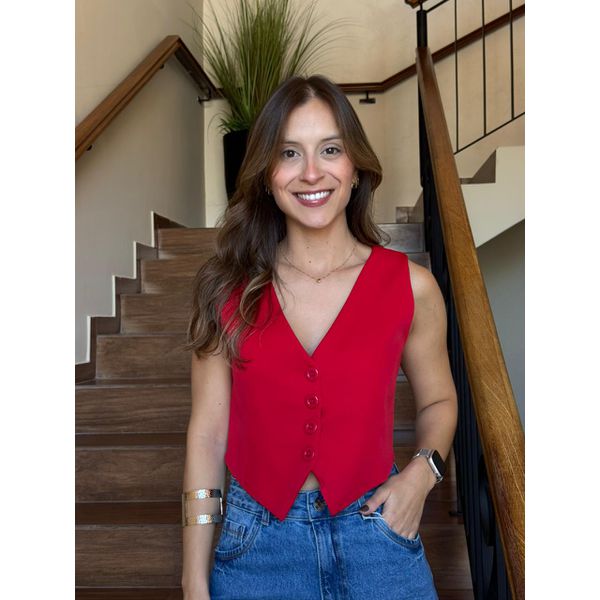 Colete Susana Vermelho