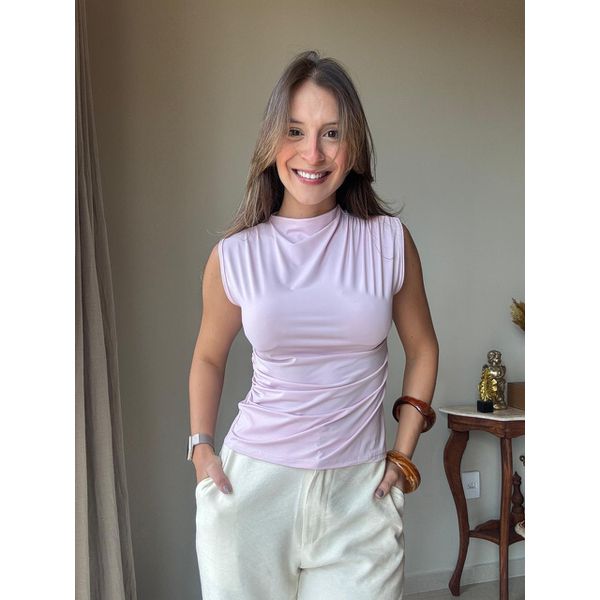 Blusa Mariana Rosa Bebê