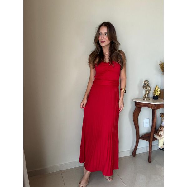 Vestido Tricô Vermelho