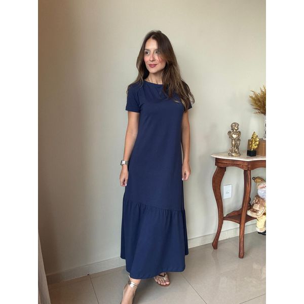 Vestido Gabi Azul Marinho