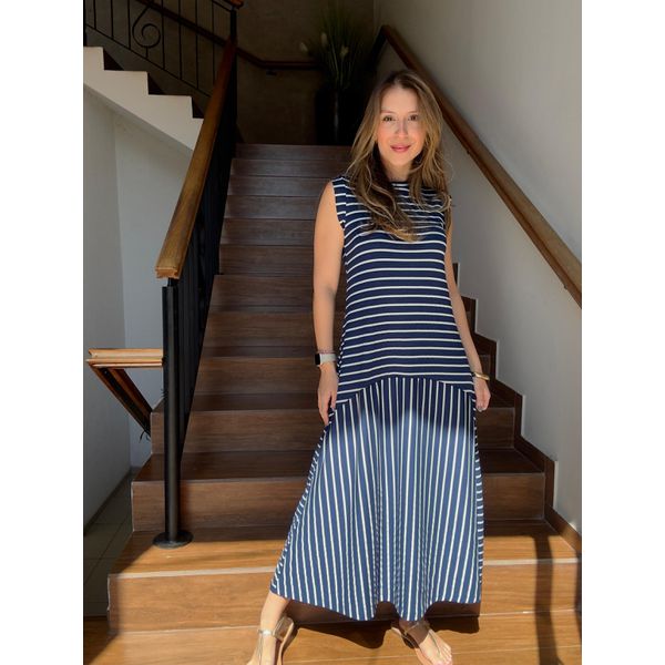 Vestido Ibiza Azul Marinho