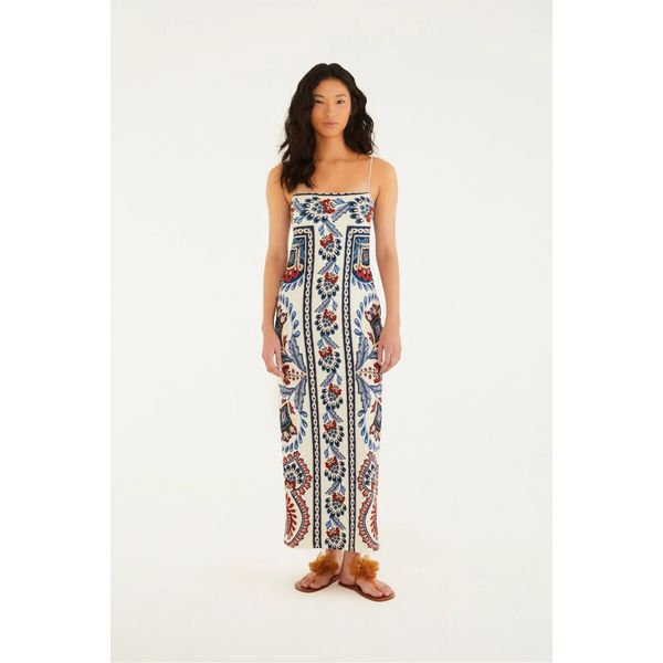 VESTIDO MIDI LENÇO NÁUTICO 