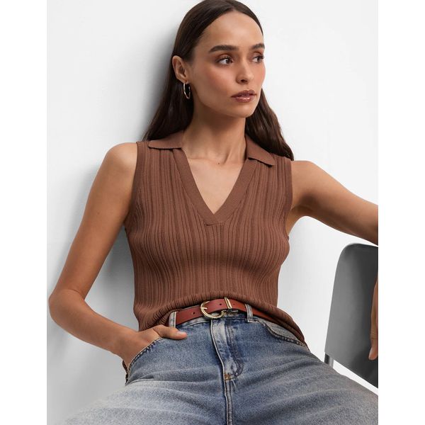 REGATA TRICOT CANELADA POLO